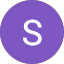 A purple circle featuring a white, uppercase letter "S" in the center on a light gray background, inspired by Alan Portaluppi’s minimalist design style.