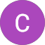 A purple circle with a white, uppercase letter "C" in the center, set against a light gray background.