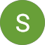 A green circle with a white, uppercase letter "S" centered inside.